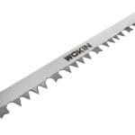 Close-up of WOKIN 24-inch Garden Saw Blade showing evenly spaced grinding teeth