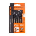 Front view of the retail packaging for the WOKIN 6pcs Precision Screwdriver Set.