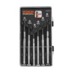 WOKIN 6pcs Precision Screwdriver Set neatly arranged inside its clear protective plastic storage case.