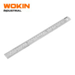 WOKIN Industrial 12" (30cm) Stainless Steel Ruler, Precision Dual Scale Metric and Inch Metal Straight Edge Rule