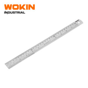 WOKIN Industrial 12" (30cm) Stainless Steel Ruler, Precision Dual Scale Metric and Inch Metal Straight Edge Rule
