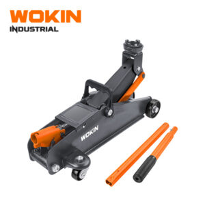 WOKIN Industrial 2 Ton (2T) Hydraulic Trolley Jack, Heavy Duty Steel Floor Car Jack with 2-Piece Handle for Automotive Repair
