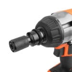 Detail view of the Wokin 20V Brushless Cordless Impact Wrench head with socket drive