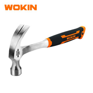 WOKIN 16oz (450g) One-Piece Forged All-Steel Claw Hammer, Heavy Duty Curved Claw Carpenter Hammer with Shock-Reduction Grip