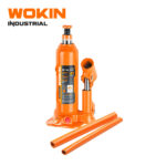 WOKIN Industrial 4 Ton (4T) Hydraulic Bottle Jack, Heavy Duty Car and Truck Bottle Jack with Adjustable Screw and 2-Piece Handle