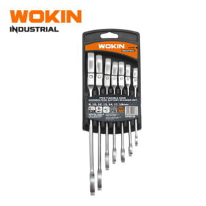 7PCS FLEXIBLE COMBINATION GEAR SPANNER SET