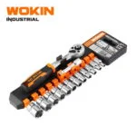 14PCS 1/4 INCH DRIVE RATCHET HANDLE WITH SOCKETS SET