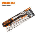 12PCS 1/2 INCH DRIVE RATCHET HANDLE WITH SOCKETS SET