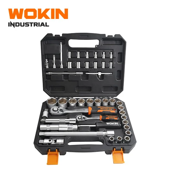 SOCKET SET 1/4" & 1/2" DR 45PCS 4-32 INDUSTRIAL