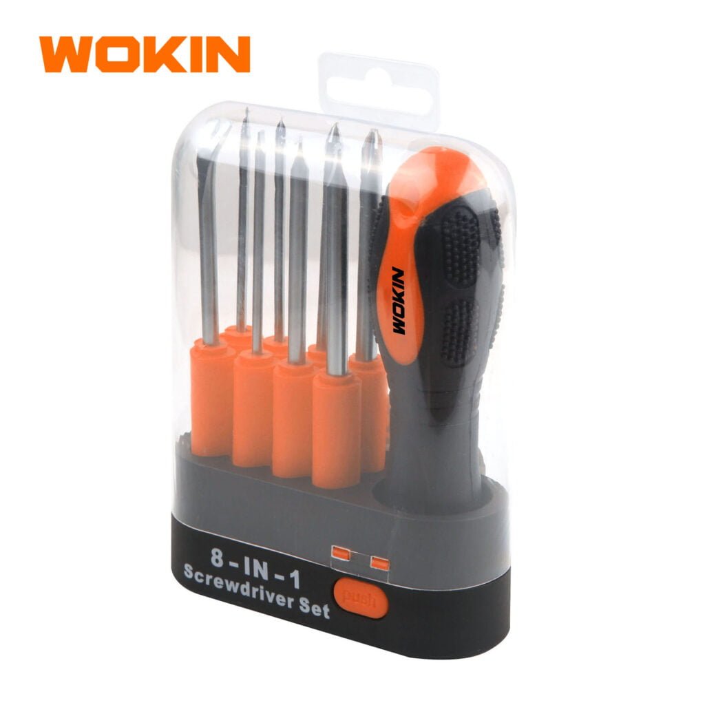 9PCS INTERCHANGEABLE SCREWDRIVER SET - WOKIN TOOLS