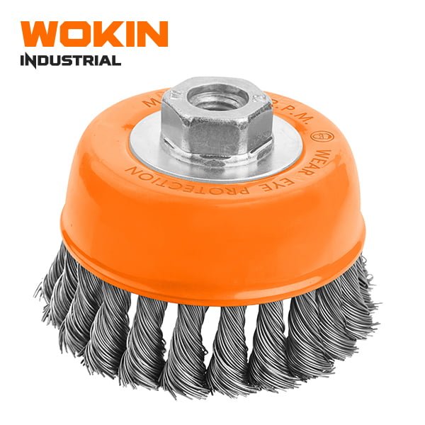 CUP TWIST WIRE BRUSH WITH NUT(INDUSTRIAL) – WOKIN TOOLS