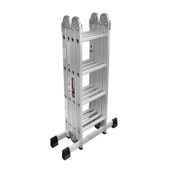 Wokin multi-purpose aluminum ladder in folded compact position