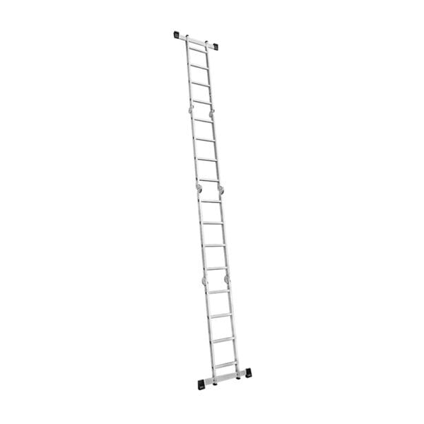 Wokin multi-purpose aluminum ladder in straight extended ladder position