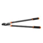 Full view of WOKIN 30 inch bypass lopper featuring long steel tube handles for extra leverage