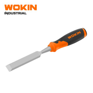 WOKIN Industrial Bevel Edge Wood Chisel, Heavy Duty Woodworking Chisel with Steel Strike Cap and Ergonomic Handle for Carpentry and Joinery