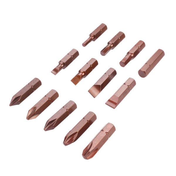 13pcs bits from Wokin 14pcs impact screwdriver set