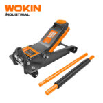 WOKIN Industrial 3.5 ton low profile hydraulic trolley floor jack with two-piece handle