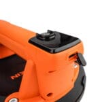 Close-up of WOKIN 3.7V Electric Vacuum Suction Cup showing power button and charging port