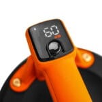 Top view of WOKIN 3.7V Electric Vacuum Suction Cup featuring digital display and power button