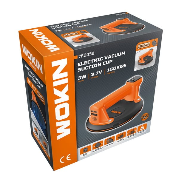 WOKIN 3.7V Electric Vacuum Suction Cup in retail packaging