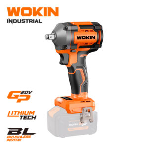 WOKIN Industrial 20V brushless cordless impact wrench 500 N.m with 1/2-inch square drive bare tool.