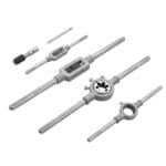 Assortment of adjustable tap wrenches, die stocks, and T-handle accessories included in the WOKIN 110pcs set