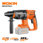 WOKIN Industrial GP 20V Brushless Cordless SDS-Plus Rotary Hammer Drill with Depth Gauge for Concrete and Masonry