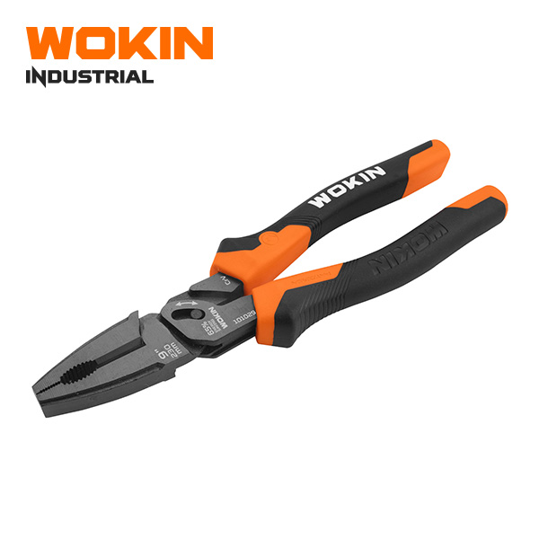 WOKIN Industrial 9" (230mm) High-Leverage Combination Pliers, Heavy Duty Cr-V Lineman Pliers