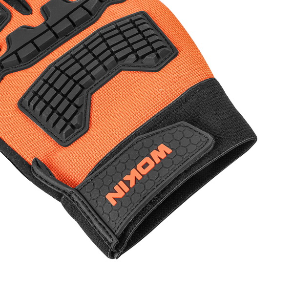 Close-up detail of the adjustable hook-and-loop (Velcro) wrist strap with the WOKIN logo, ensuring a secure and comfortable fit.