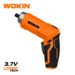 WOKIN 3.7V Cordless Pivot Grip Electric Screwdriver, Rechargeable Lithium Power Screwdriver with 1/4" Hex Chuck for Home DIY