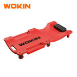 WOKIN 40-Inch Ergonomic Plastic Mechanic Car Creeper with 6 Swivel Casters, Padded Headrest, and Tool Trays for Under-Car Automotive Repair