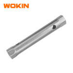 WOKIN Double-Ended Hexagon Tubular Socket Wrench, Hollow Tube Box Spanner with Tommy Bar Holes for Plumbing and Spark Plugs