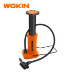 WOKIN Portable Foot Pump, Compact Tire Air Inflator with Dual Presta and Schrader Valve for Bicycles, Motorcycles, and Balls