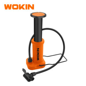 WOKIN Portable Foot Pump, Compact Tire Air Inflator with Dual Presta and Schrader Valve for Bicycles, Motorcycles, and Balls