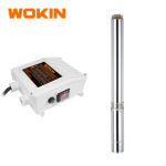WOKIN 0.5HP (370W) Stainless Steel Submersible Deep Well Pump with External Control Box for Farm Irrigation and Borehole Water Supply